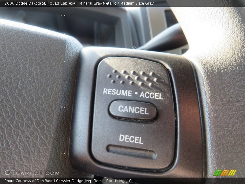 Mineral Gray Metallic / Medium Slate Gray 2006 Dodge Dakota SLT Quad Cab 4x4