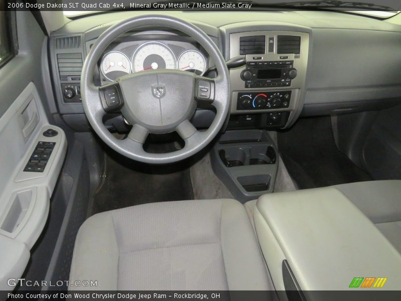 Mineral Gray Metallic / Medium Slate Gray 2006 Dodge Dakota SLT Quad Cab 4x4