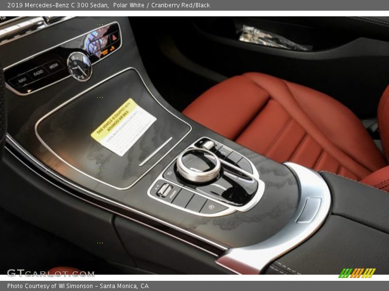 Polar White / Cranberry Red/Black 2019 Mercedes-Benz C 300 Sedan