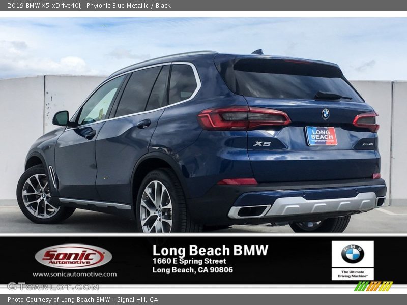 Phytonic Blue Metallic / Black 2019 BMW X5 xDrive40i