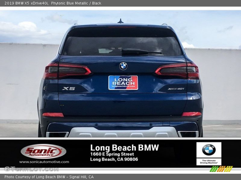 Phytonic Blue Metallic / Black 2019 BMW X5 xDrive40i