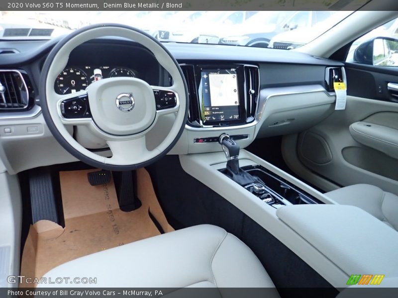  2020 S60 T5 Momentum Blond Interior