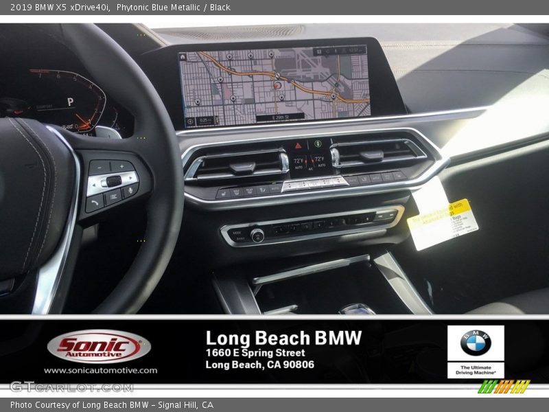 Phytonic Blue Metallic / Black 2019 BMW X5 xDrive40i