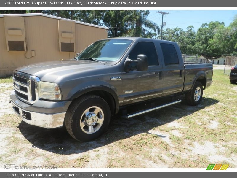 Dark Shadow Grey Metallic / Medium Flint 2005 Ford F250 Super Duty Lariat Crew Cab