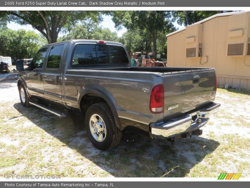 Dark Shadow Grey Metallic / Medium Flint 2005 Ford F250 Super Duty Lariat Crew Cab