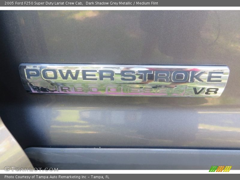 Dark Shadow Grey Metallic / Medium Flint 2005 Ford F250 Super Duty Lariat Crew Cab