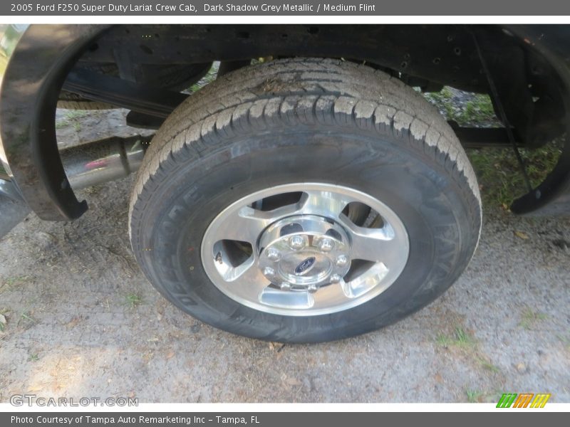 Dark Shadow Grey Metallic / Medium Flint 2005 Ford F250 Super Duty Lariat Crew Cab