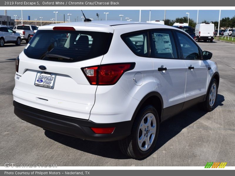 Oxford White / Chromite Gray/Charcoal Black 2019 Ford Escape S