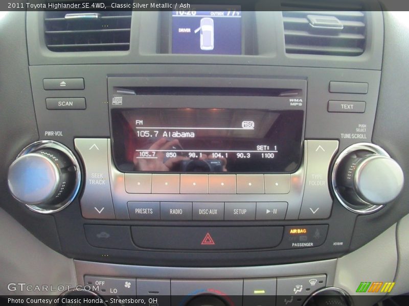 Classic Silver Metallic / Ash 2011 Toyota Highlander SE 4WD