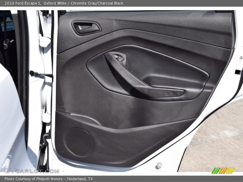 Oxford White / Chromite Gray/Charcoal Black 2019 Ford Escape S