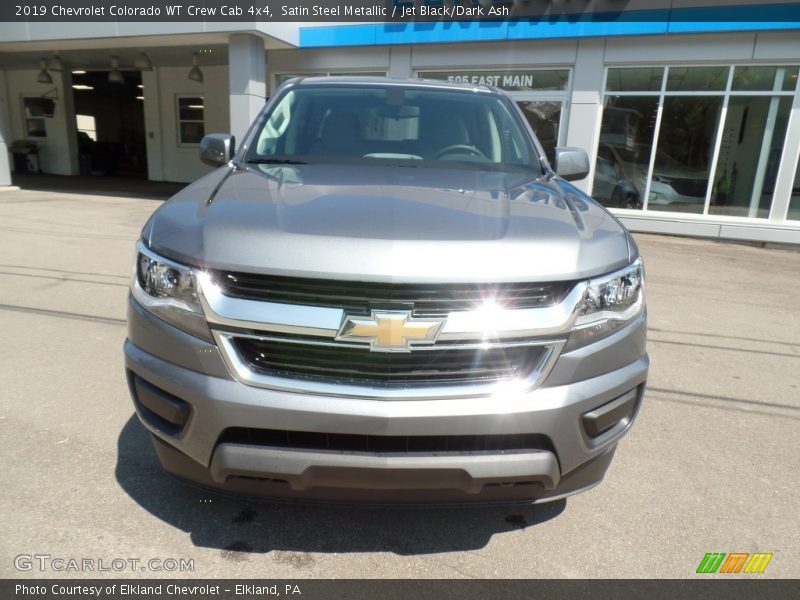 Satin Steel Metallic / Jet Black/Dark Ash 2019 Chevrolet Colorado WT Crew Cab 4x4