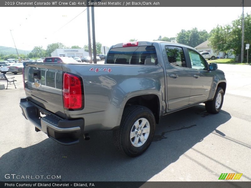 Satin Steel Metallic / Jet Black/Dark Ash 2019 Chevrolet Colorado WT Crew Cab 4x4
