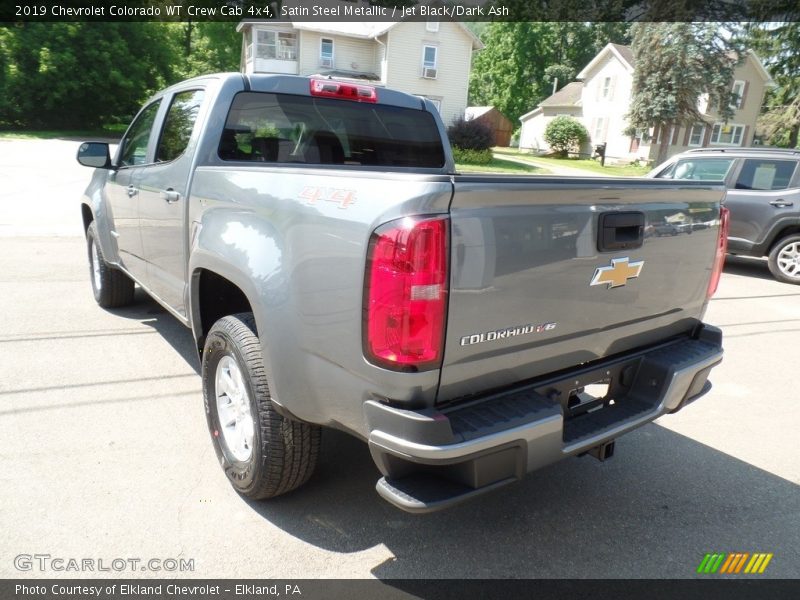 Satin Steel Metallic / Jet Black/Dark Ash 2019 Chevrolet Colorado WT Crew Cab 4x4