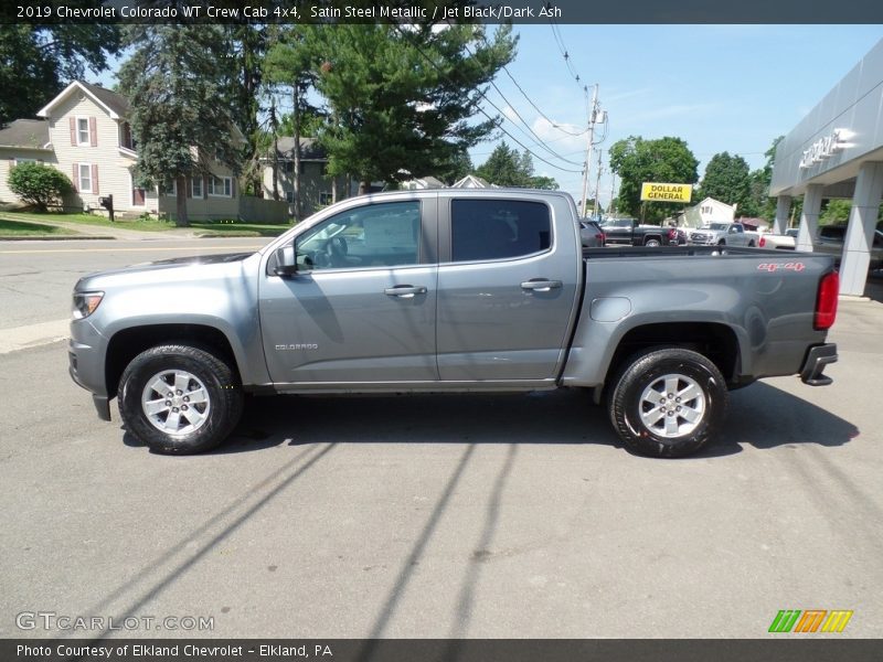 Satin Steel Metallic / Jet Black/Dark Ash 2019 Chevrolet Colorado WT Crew Cab 4x4