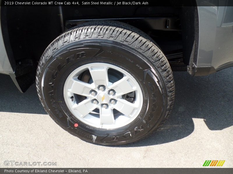 Satin Steel Metallic / Jet Black/Dark Ash 2019 Chevrolet Colorado WT Crew Cab 4x4