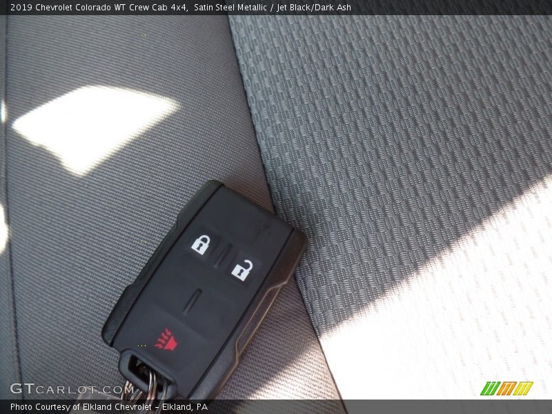 Satin Steel Metallic / Jet Black/Dark Ash 2019 Chevrolet Colorado WT Crew Cab 4x4