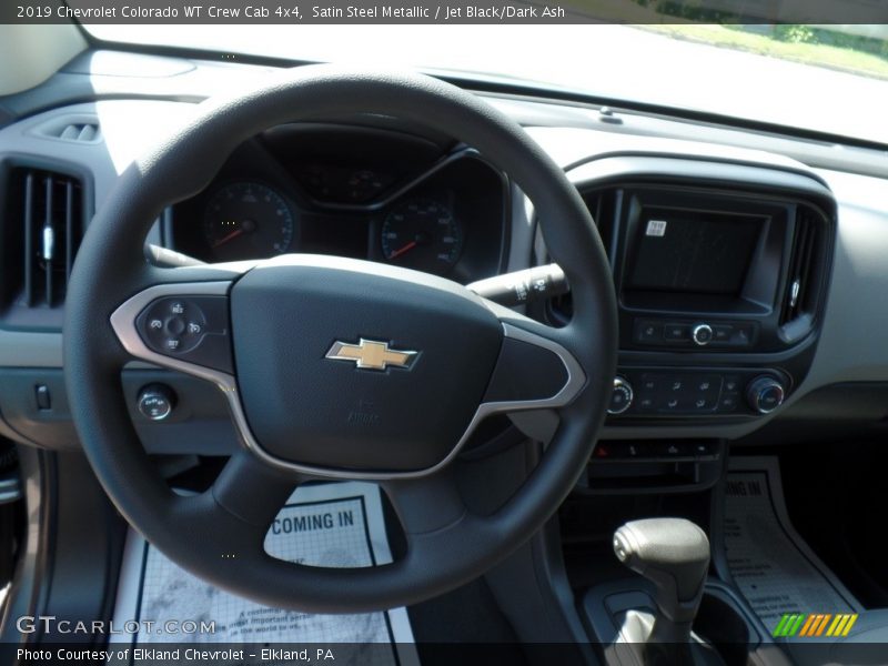 Satin Steel Metallic / Jet Black/Dark Ash 2019 Chevrolet Colorado WT Crew Cab 4x4