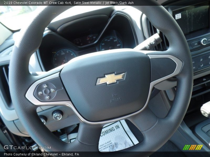 Satin Steel Metallic / Jet Black/Dark Ash 2019 Chevrolet Colorado WT Crew Cab 4x4