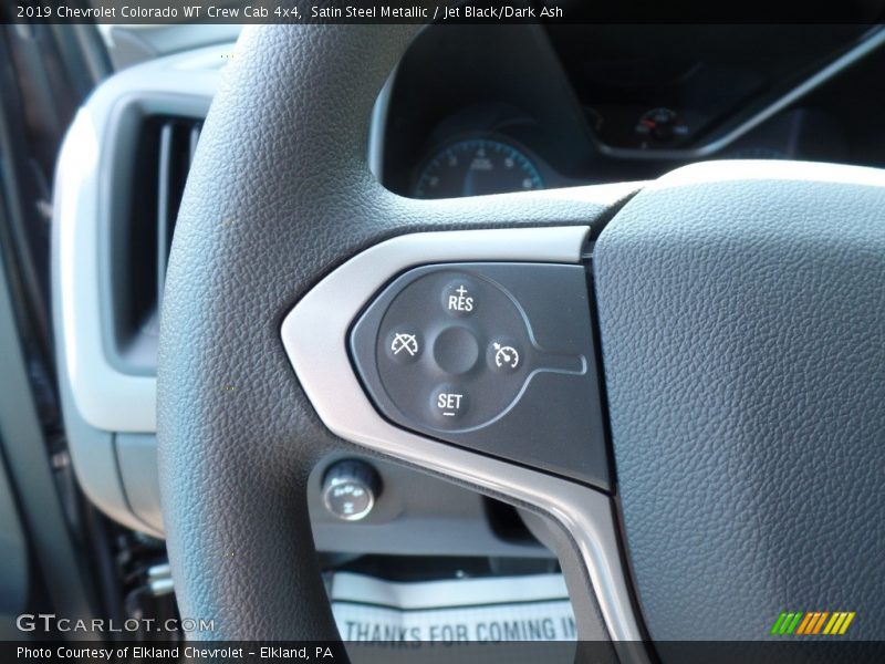 Satin Steel Metallic / Jet Black/Dark Ash 2019 Chevrolet Colorado WT Crew Cab 4x4