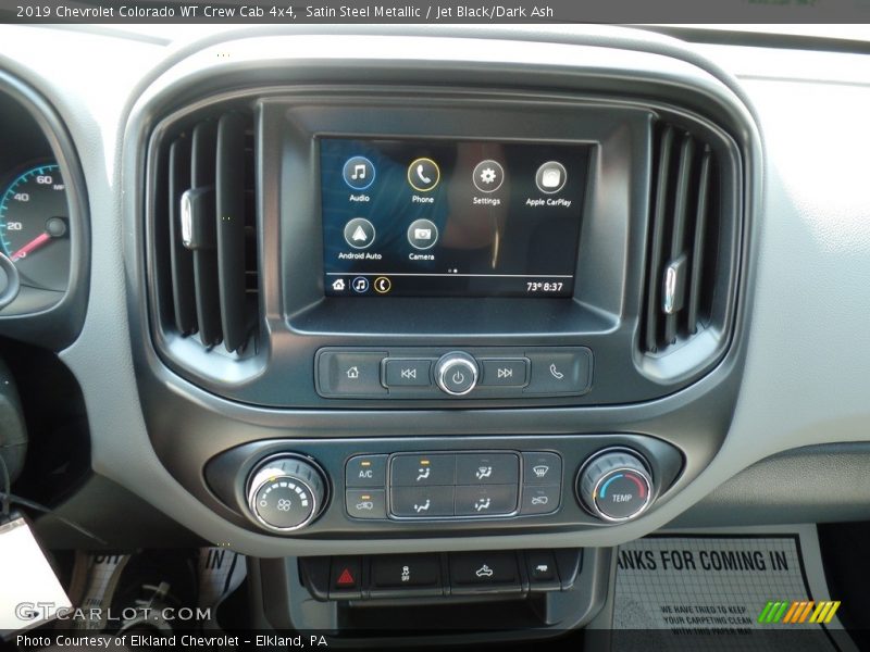 Satin Steel Metallic / Jet Black/Dark Ash 2019 Chevrolet Colorado WT Crew Cab 4x4