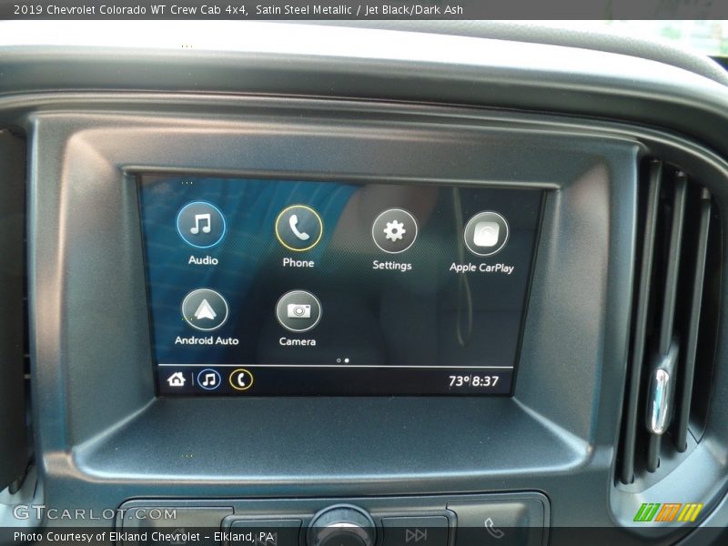 Satin Steel Metallic / Jet Black/Dark Ash 2019 Chevrolet Colorado WT Crew Cab 4x4