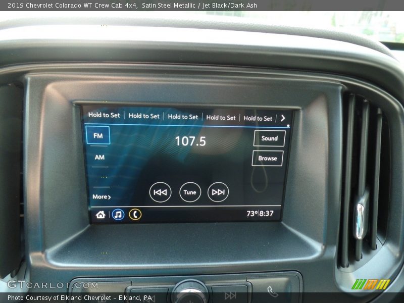 Satin Steel Metallic / Jet Black/Dark Ash 2019 Chevrolet Colorado WT Crew Cab 4x4