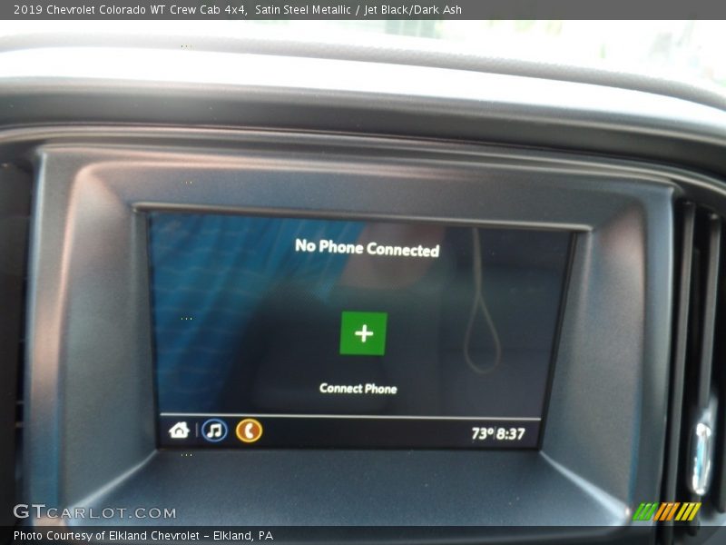 Satin Steel Metallic / Jet Black/Dark Ash 2019 Chevrolet Colorado WT Crew Cab 4x4