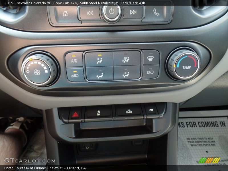 Satin Steel Metallic / Jet Black/Dark Ash 2019 Chevrolet Colorado WT Crew Cab 4x4