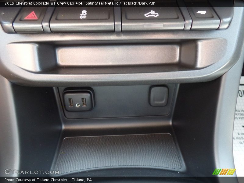 Satin Steel Metallic / Jet Black/Dark Ash 2019 Chevrolet Colorado WT Crew Cab 4x4