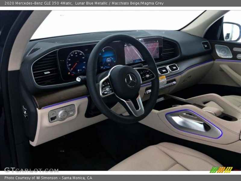 Lunar Blue Metallic / Macchiato Beige/Magma Grey 2020 Mercedes-Benz GLE 350 4Matic