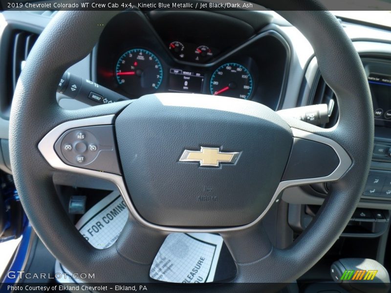 Kinetic Blue Metallic / Jet Black/Dark Ash 2019 Chevrolet Colorado WT Crew Cab 4x4
