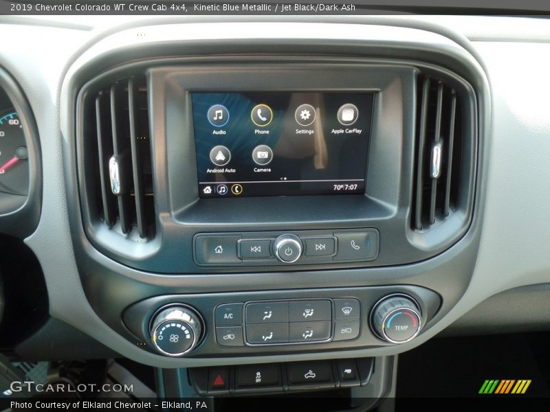 Kinetic Blue Metallic / Jet Black/Dark Ash 2019 Chevrolet Colorado WT Crew Cab 4x4