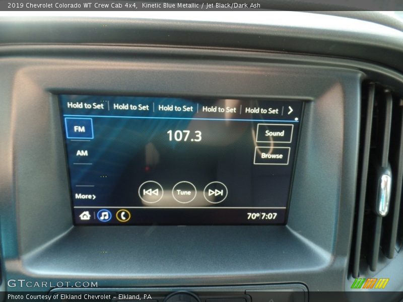 Kinetic Blue Metallic / Jet Black/Dark Ash 2019 Chevrolet Colorado WT Crew Cab 4x4