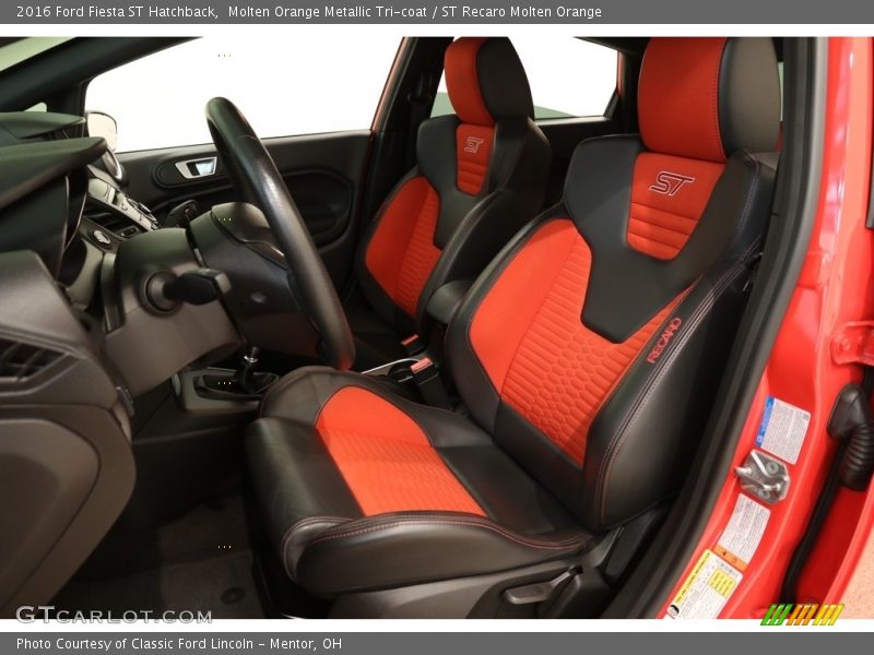 Molten Orange Metallic Tri-coat / ST Recaro Molten Orange 2016 Ford Fiesta ST Hatchback