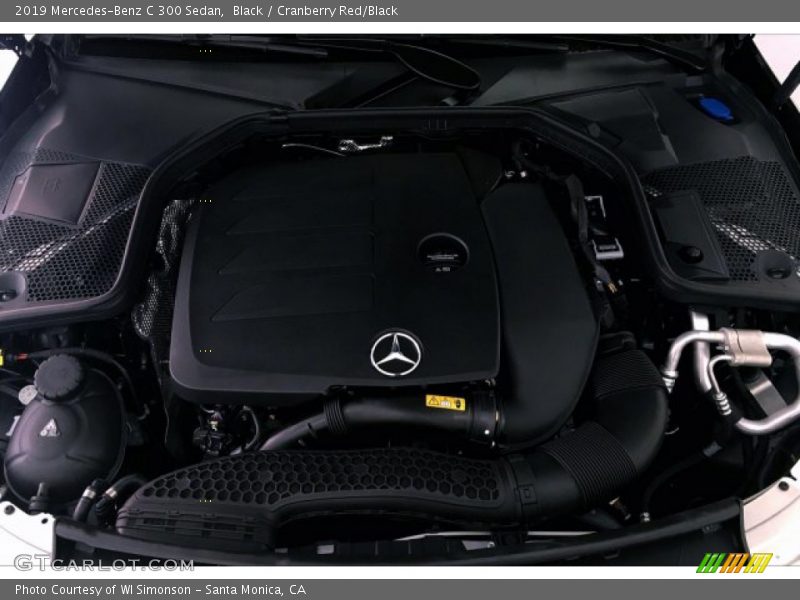 Black / Cranberry Red/Black 2019 Mercedes-Benz C 300 Sedan