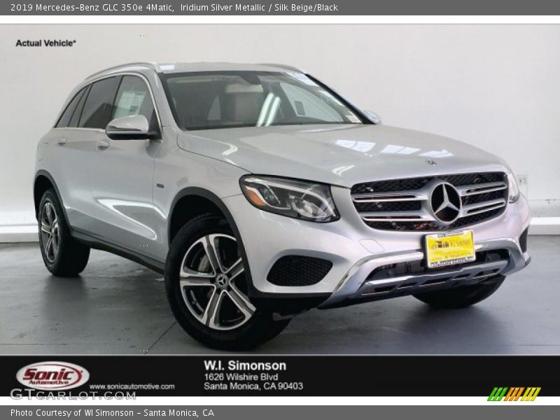 Iridium Silver Metallic / Silk Beige/Black 2019 Mercedes-Benz GLC 350e 4Matic