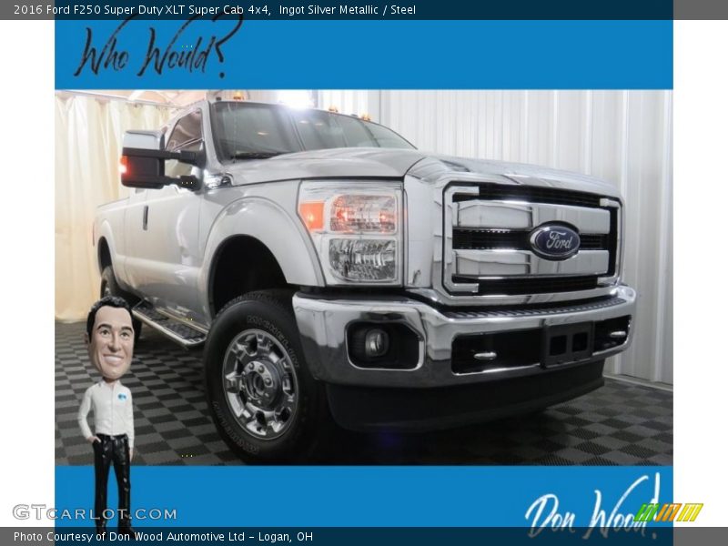 Ingot Silver Metallic / Steel 2016 Ford F250 Super Duty XLT Super Cab 4x4