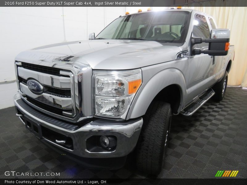 Ingot Silver Metallic / Steel 2016 Ford F250 Super Duty XLT Super Cab 4x4