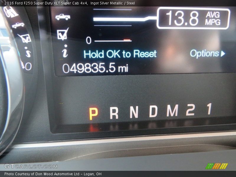 Ingot Silver Metallic / Steel 2016 Ford F250 Super Duty XLT Super Cab 4x4