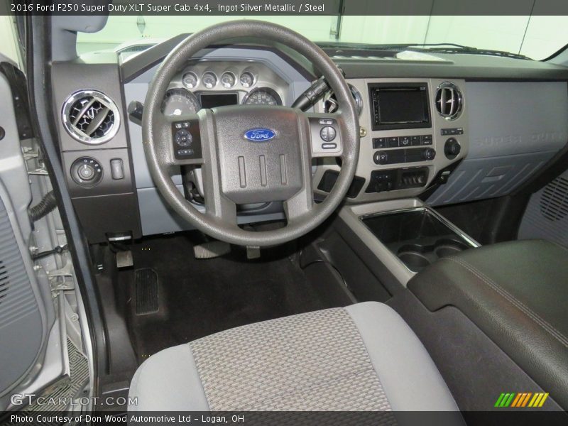 Ingot Silver Metallic / Steel 2016 Ford F250 Super Duty XLT Super Cab 4x4
