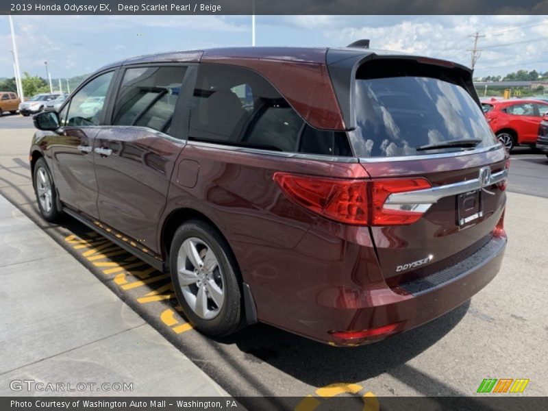 Deep Scarlet Pearl / Beige 2019 Honda Odyssey EX