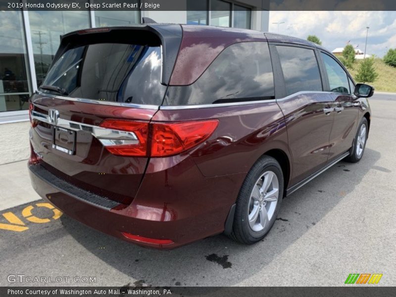 Deep Scarlet Pearl / Beige 2019 Honda Odyssey EX