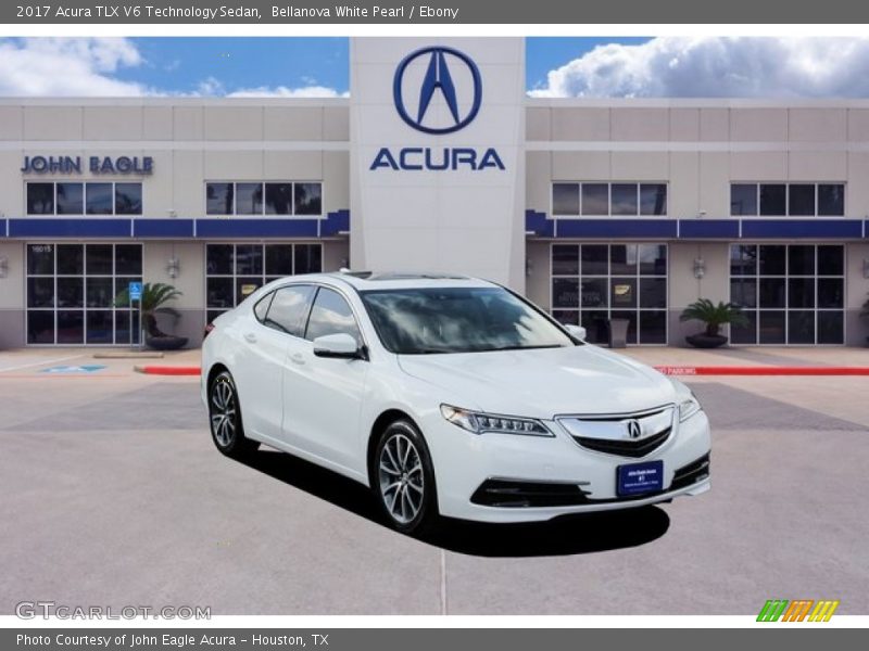 Bellanova White Pearl / Ebony 2017 Acura TLX V6 Technology Sedan
