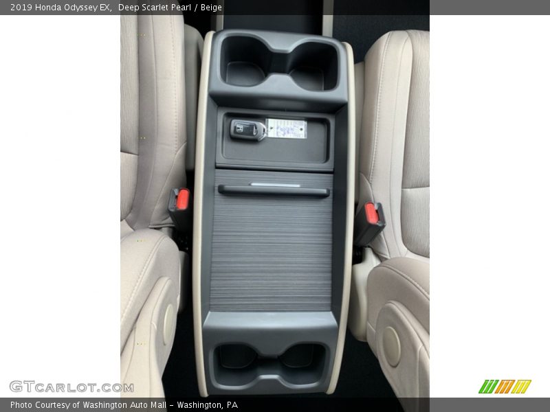 Deep Scarlet Pearl / Beige 2019 Honda Odyssey EX