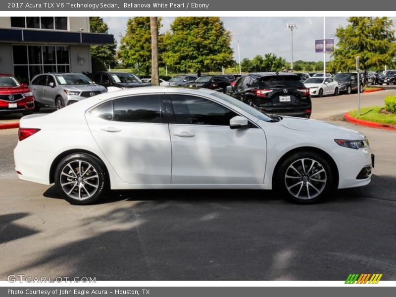 Bellanova White Pearl / Ebony 2017 Acura TLX V6 Technology Sedan