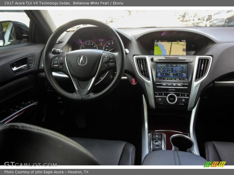Bellanova White Pearl / Ebony 2017 Acura TLX V6 Technology Sedan