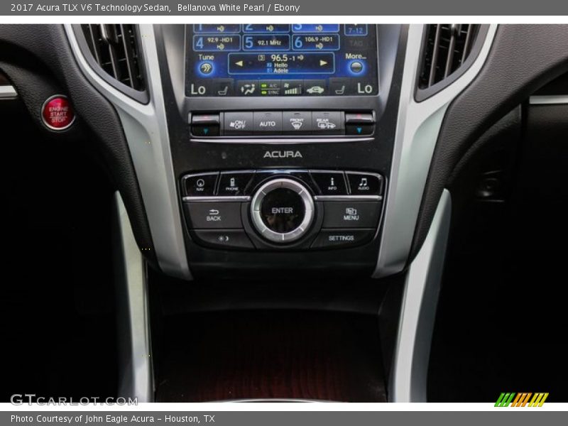 Bellanova White Pearl / Ebony 2017 Acura TLX V6 Technology Sedan