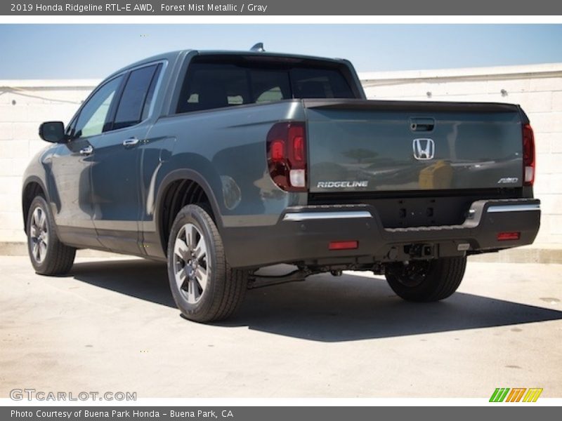 Forest Mist Metallic / Gray 2019 Honda Ridgeline RTL-E AWD