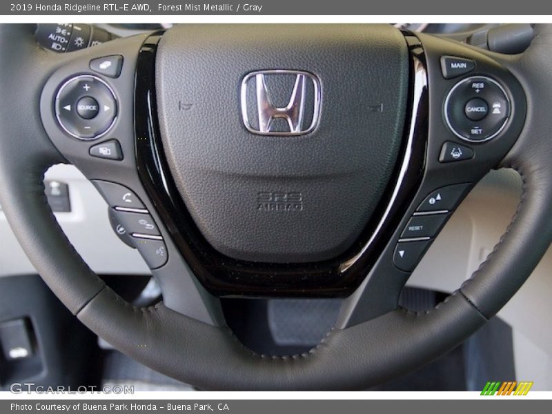 Forest Mist Metallic / Gray 2019 Honda Ridgeline RTL-E AWD