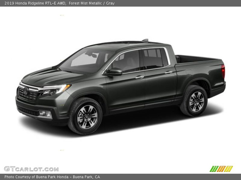 Forest Mist Metallic / Gray 2019 Honda Ridgeline RTL-E AWD
